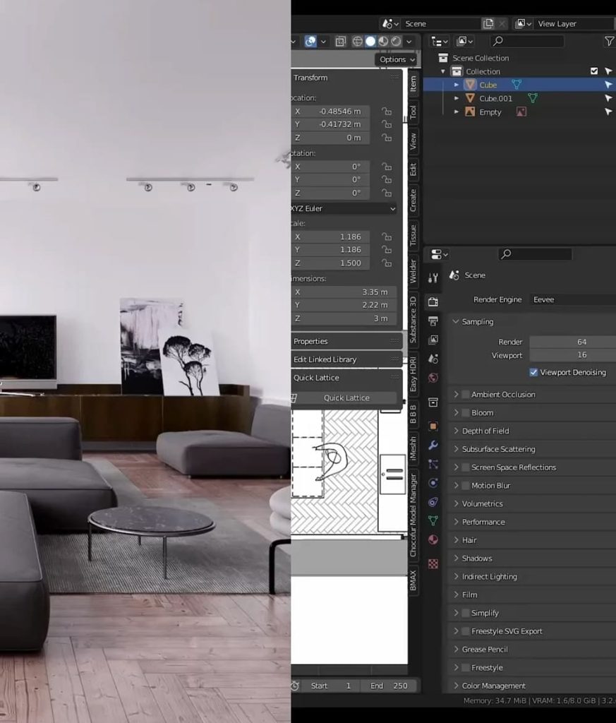How to create interiors with Blender’s EEVEE